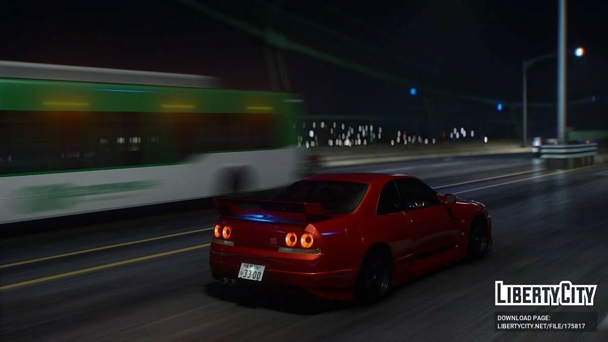 1997 Nissan Skyline GT-R R33 V-Spec v1.1 / GTA 5
