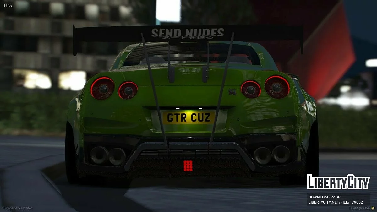 Nissan GTR R35 2017 v1.0 / GTA 5
