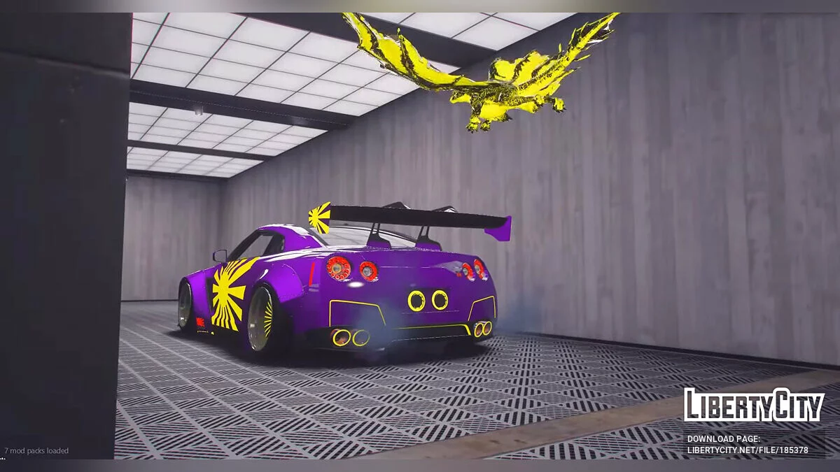 Nissan GT-R 35 Lampu Animasi Naga / GTA 5