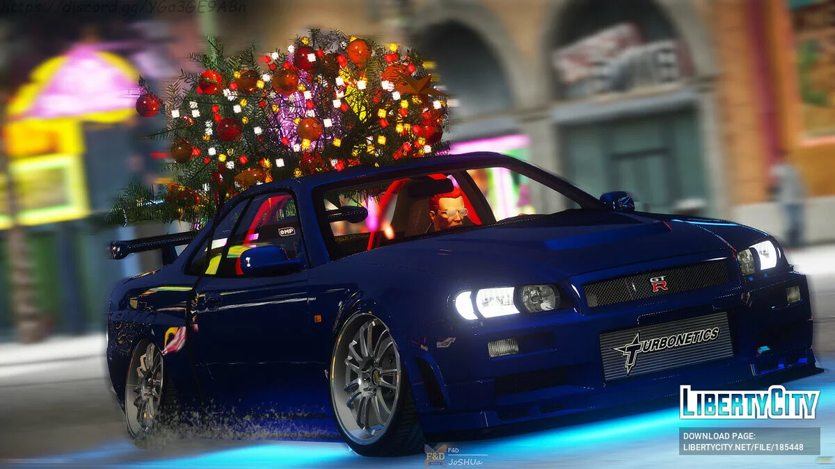 Nissan Skyline GTR R34 (Merry Christmas Version) / GTA 5