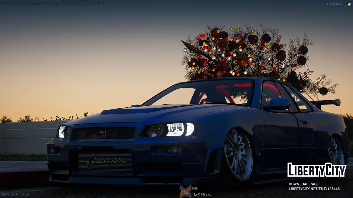 Nissan Skyline GTR R34 (Versi Selamat Natal) / GTA 5
