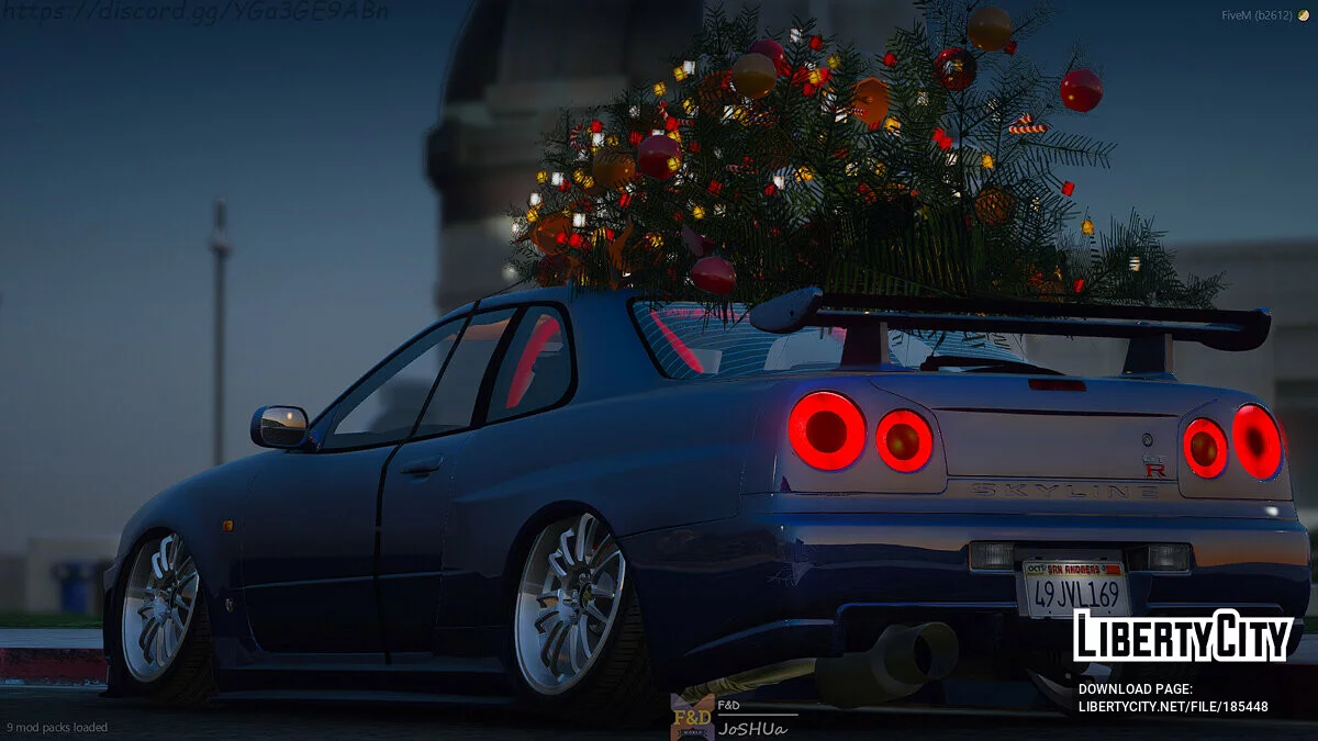 Nissan Skyline GTR R34 (Versi Selamat Natal) / GTA 5