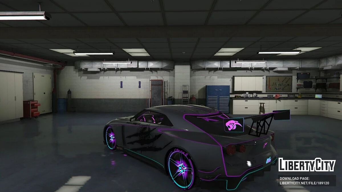 Nissan GTR50 Black Panther Dynamic RGB Lights / GTA 5
