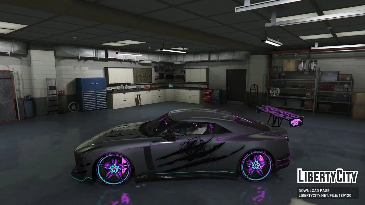 Nissan GTR50 Black Panther Dynamic RGB Lights / GTA 5
