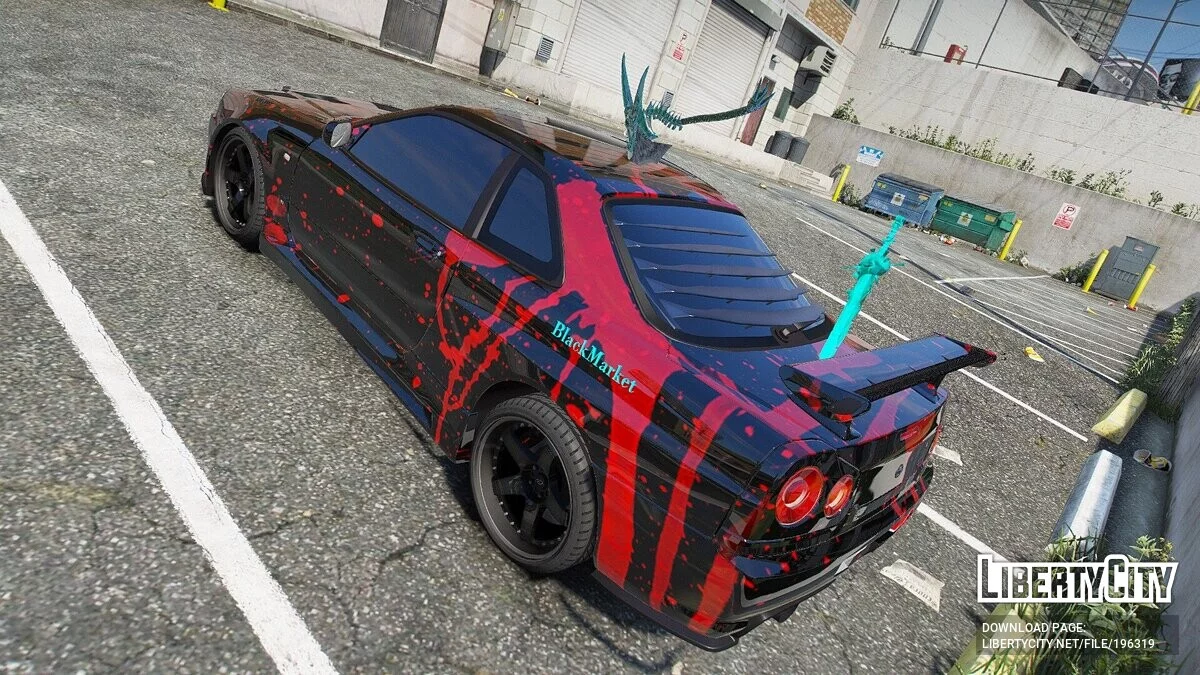 Nissan Skyline R34 Sword Glow Animado / GTA 5