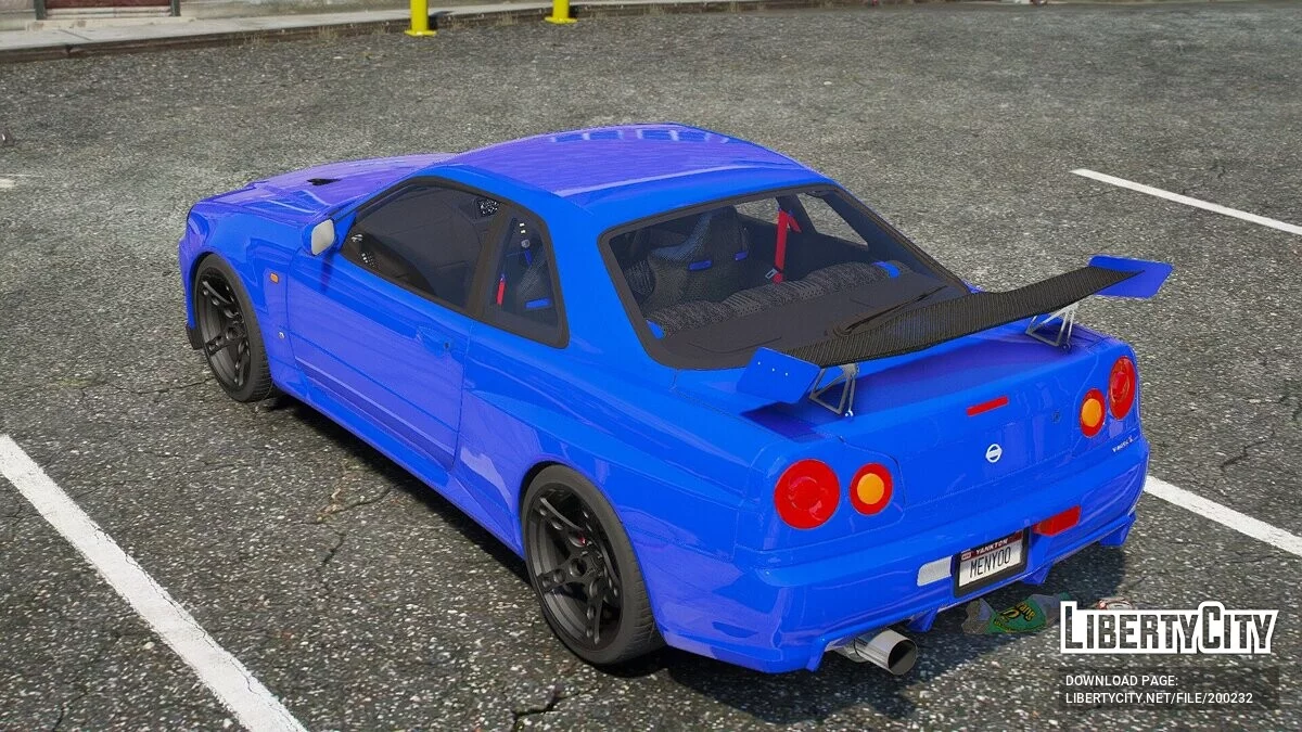 Nissan Skyline R34 GT-R Stanced / GTA 5