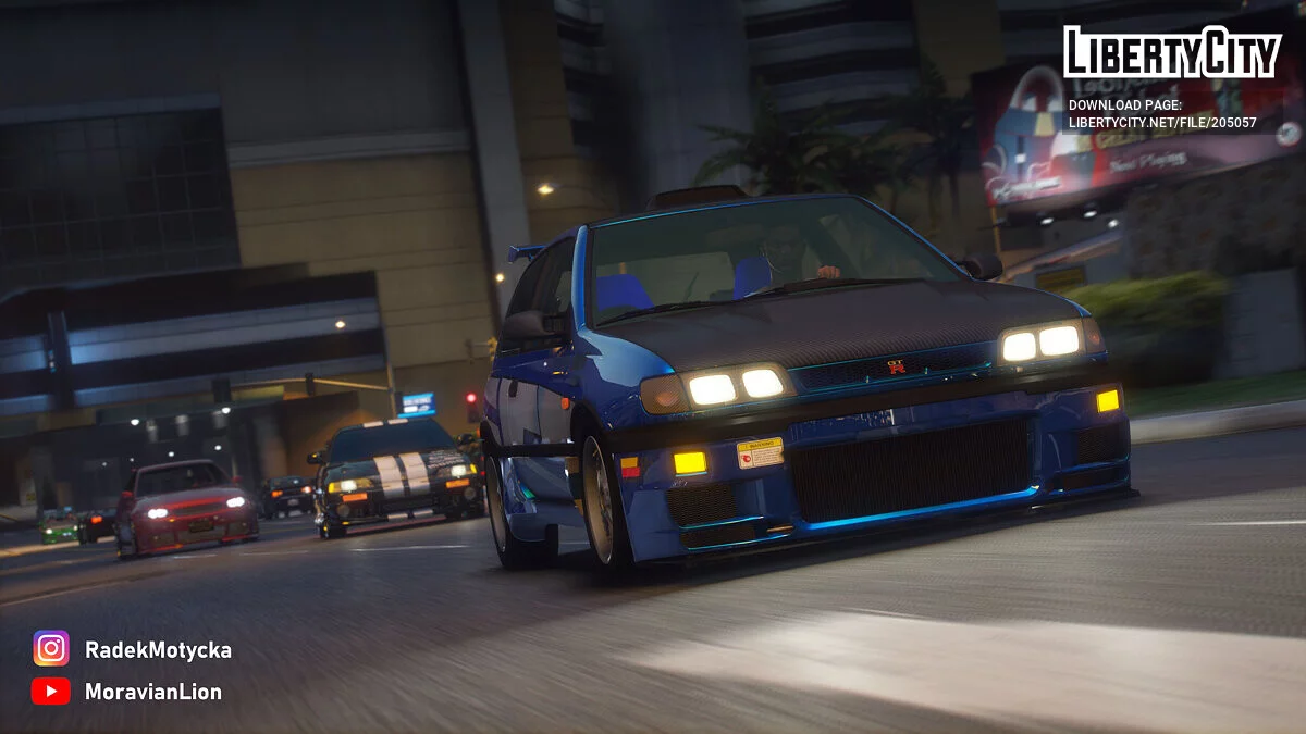 Nissan Sunny Pulsar (GTI-R low trim 2 in 1 pack) v1.1 / GTA 5
