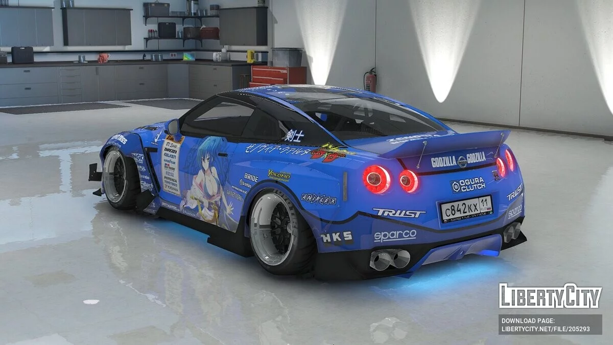نيسان GT-R Spec-V Pandem Rocket Bunny 2010 / جي تي أي 5