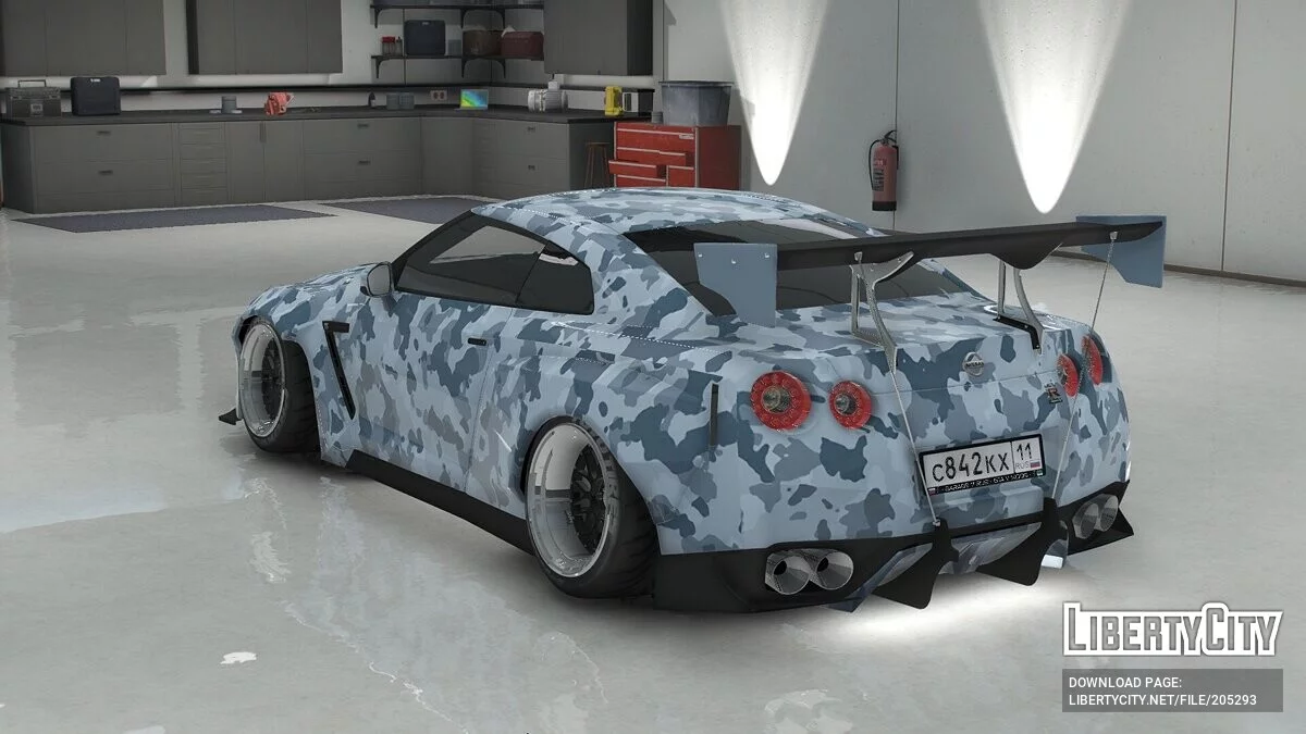 نيسان GT-R Spec-V Pandem Rocket Bunny 2010 / جي تي أي 5