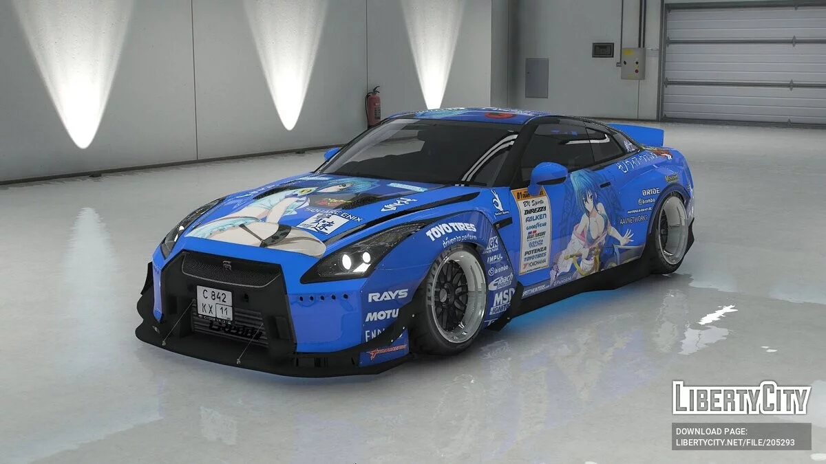 نيسان GT-R Spec-V Pandem Rocket Bunny 2010 / جي تي أي 5