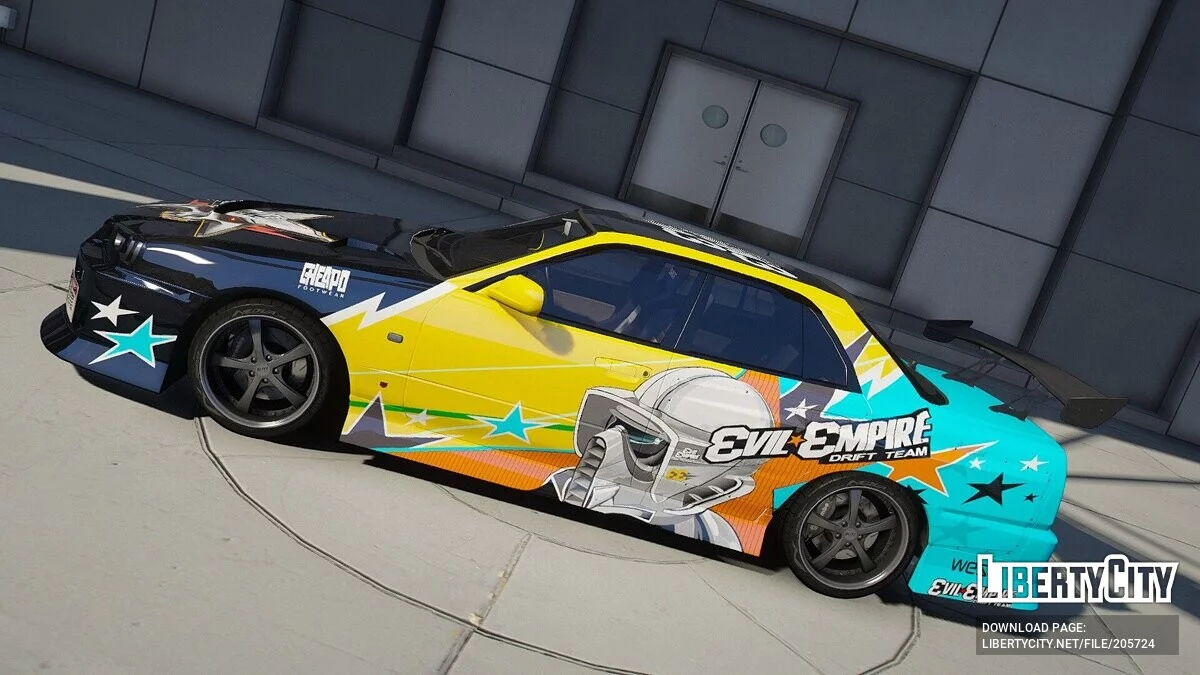 Nissan Skyline R34 25GT Turbo Evil Empire Vinyl / جي تي أي 5