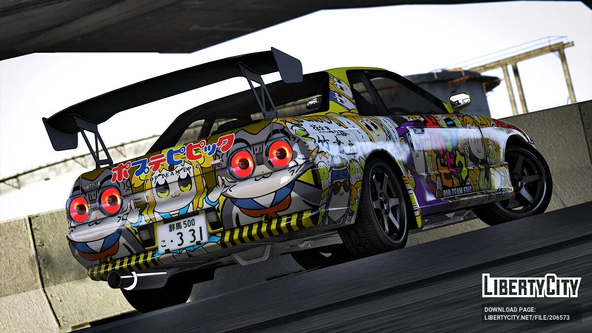 Nissan Skyline GT-R(BNR32) Pop Team Epic / GTA 5