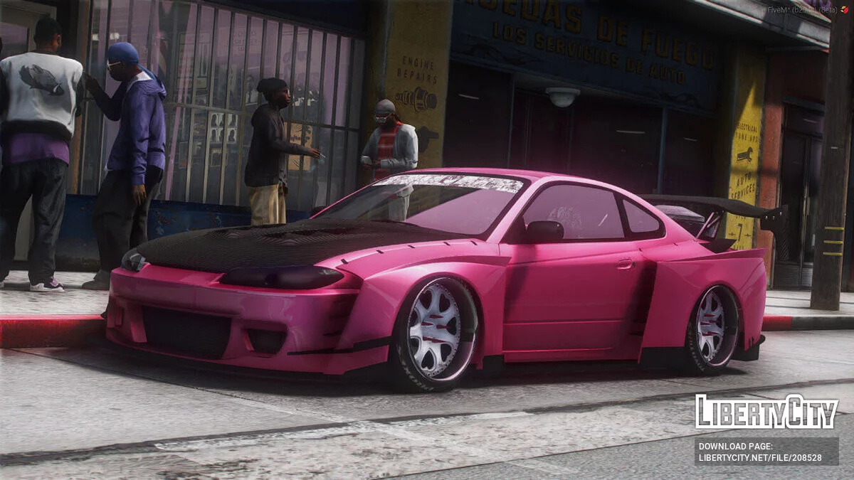 Nissan S15 Grave Rob Widebody v1.0 / GTA 5
