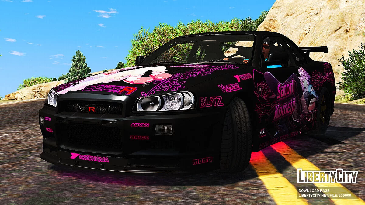 Nissan Skyline GT-R 34 Itasha Satori Komeiji / GTA 5