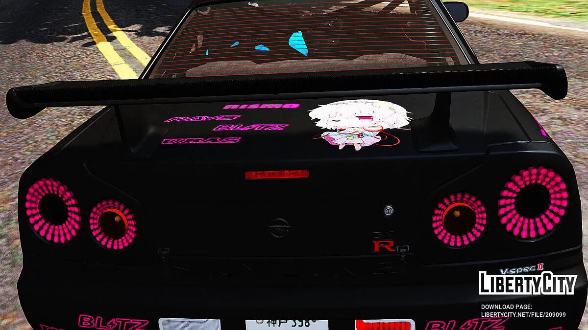 Nissan Skyline GT-R 34 Itasha Satori Komeiji / GTA 5