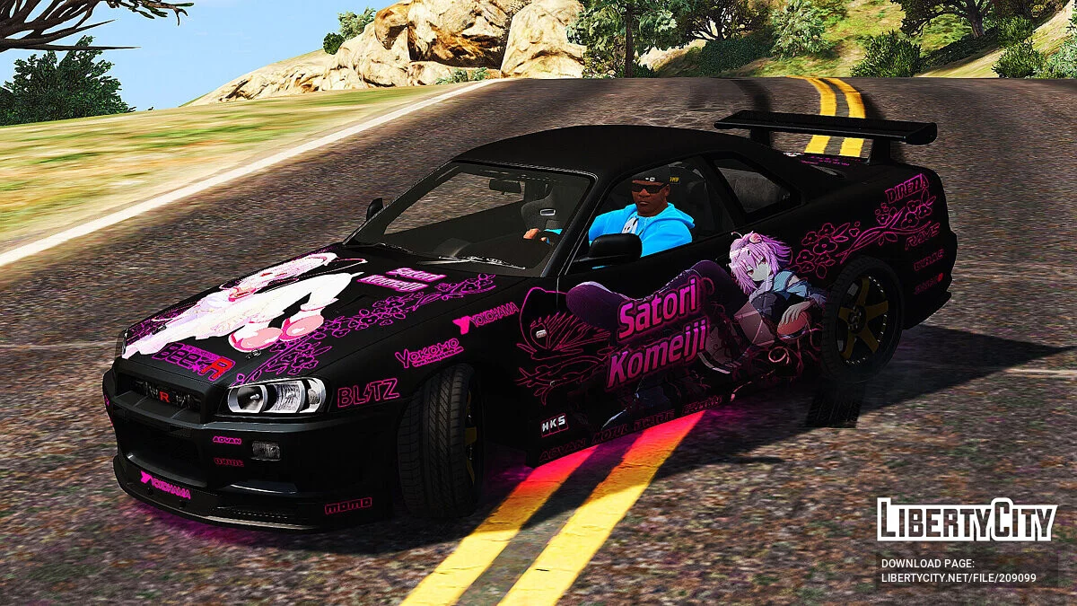 Nissan Skyline GT-R 34 Itasha Satori Komeiji / GTA 5