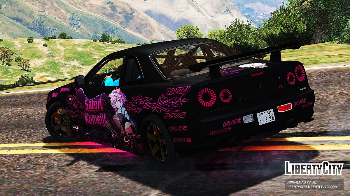 Nissan Skyline GT-R 34 Itasha Satori Komeiji / GTA 5