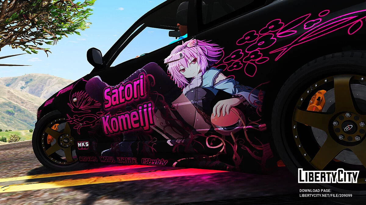 Nissan Skyline GT-R 34 Itasha Satori Komeiji / GTA 5