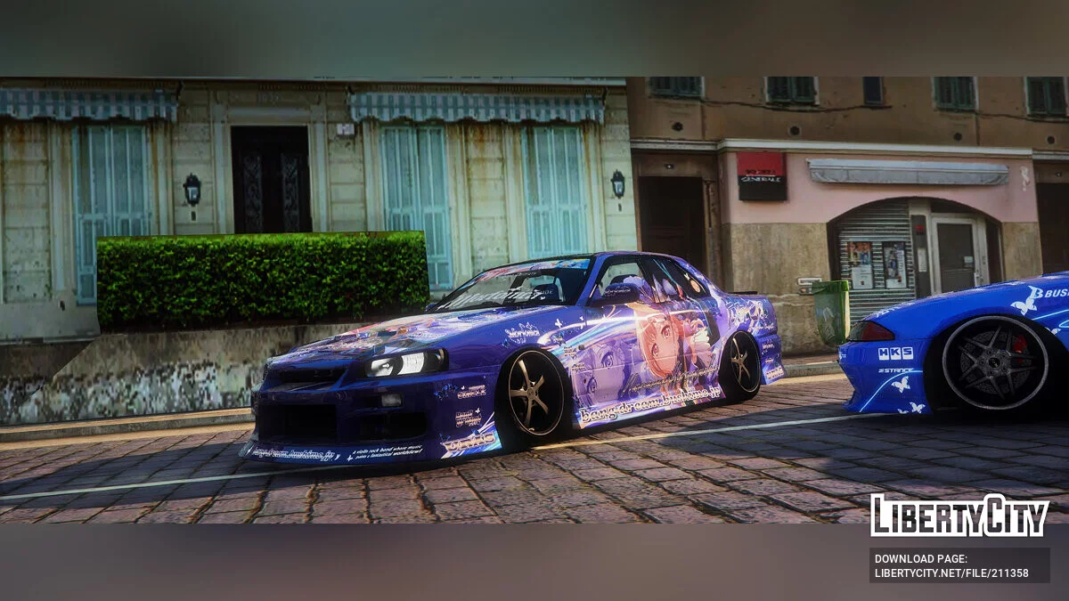 Nissan Skyline ER34 Uras D-Spec Hiromachi Nanami Itasha / GTA 5