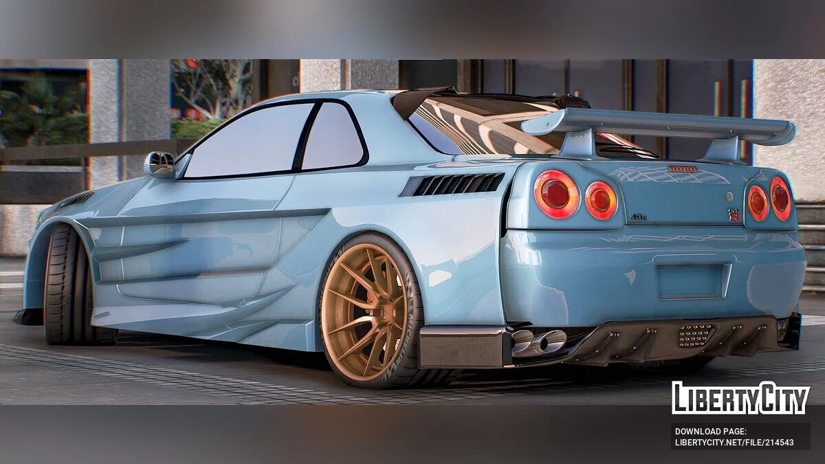 Nissan Skyline R34 Abflug / GTA 5