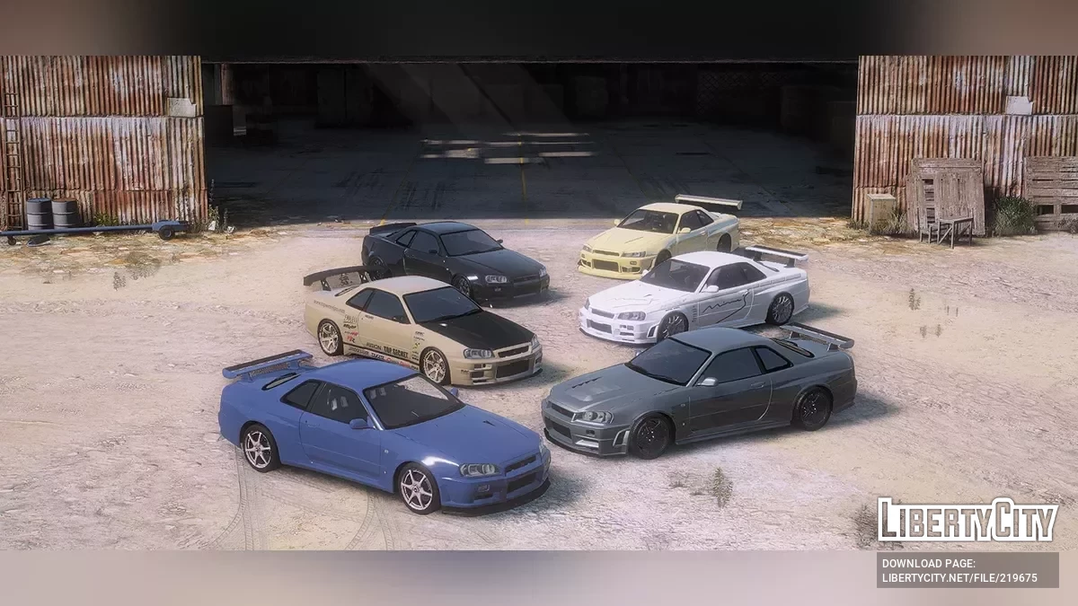 نيسان سكاي لاين GT-R R34 2002 v1.0 / جي تي أي 5