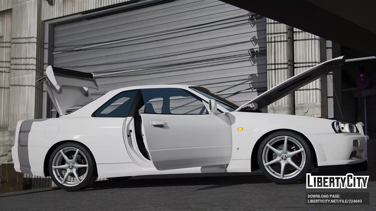 2002 Nissan Skyline R34 [ Ekleme / FiveM | 40+ Tuning | VehfuncsV | Ses | Şablon | Ekstralar] 1.0 / GTA 5