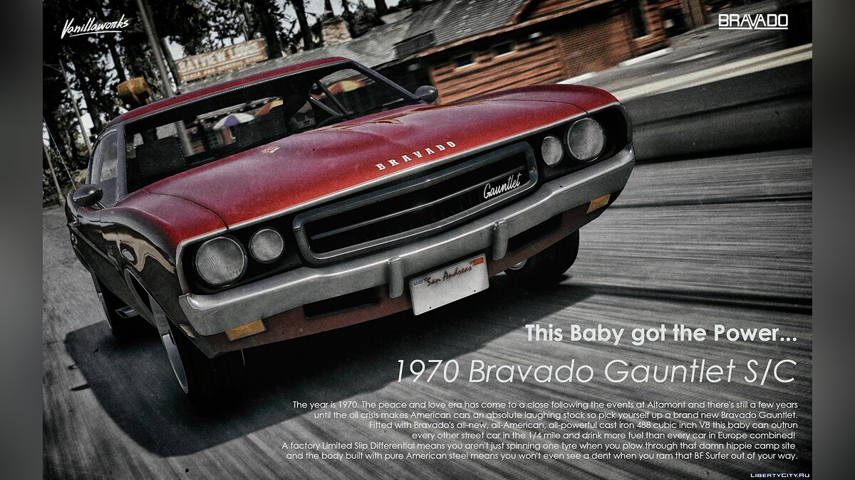 Download Bravado Gauntlet Classic [Add-on, tuning, Liveries