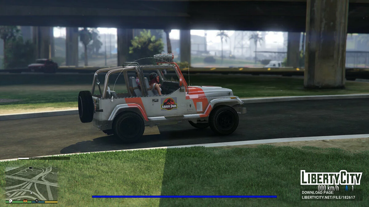 Jurassic Jeep [ADD-ON] 0.4 / GTA 5