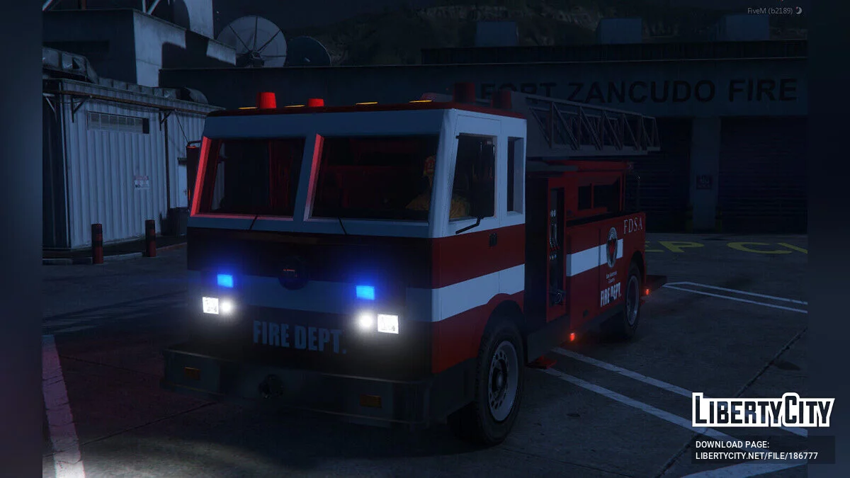 Camión de bomberos de SF de GTA SA [Complemento / Escalera funcional / FiveM] 1.0 / GTA 5