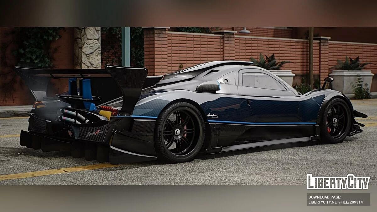 Pagani Zonda Revo Blue Carbon / GTA 5