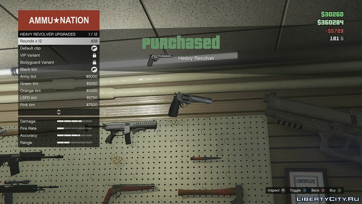 GTA 5 GTA Online PS3 Weapon Loadout for SP PC [MENYOO] Mod 