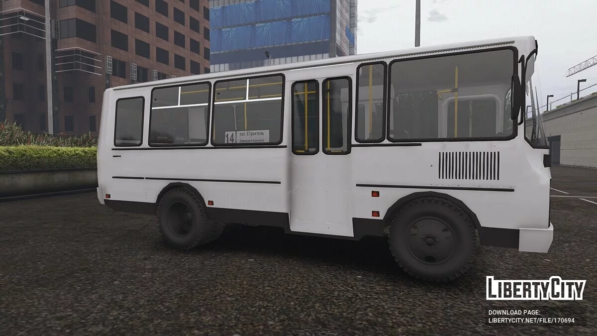 باص PAZ 3205 [إضافة | لوحات ترخيص روسية] / جي تي أي 5