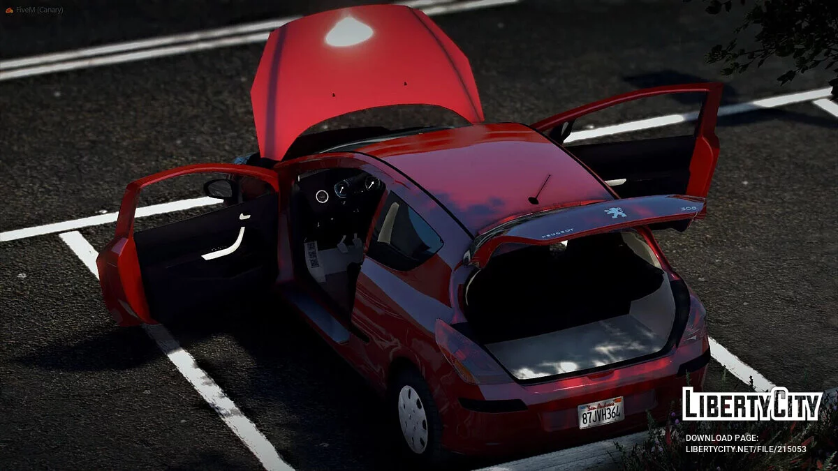 Peugeot 308 1.4 16V VTI 2008 v1.4 / GTA 5