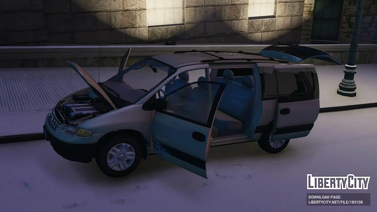 1996 Plymouth/Dodge Voyager/Grand Caravan [Додаток | VehFuncsV | Екстри | LODs] 1.0 / GTA 5