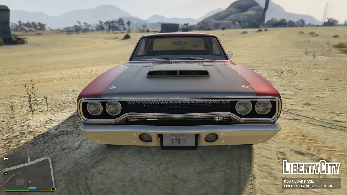 Plymouth Road Runner aus Fast and Furious 7 [Add-On | VehFuncs V] 0.1 / GTA 5