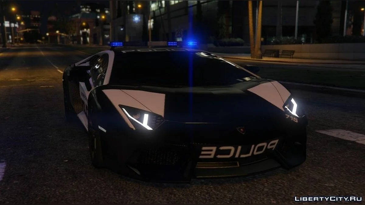 Need For Speed Hot Pursuit - Поліція Lamborghini Aventador / GTA 5