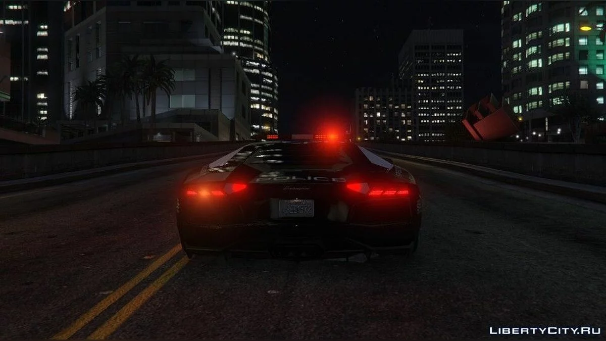 Need For Speed Hot Pursuit - Поліція Lamborghini Aventador / GTA 5