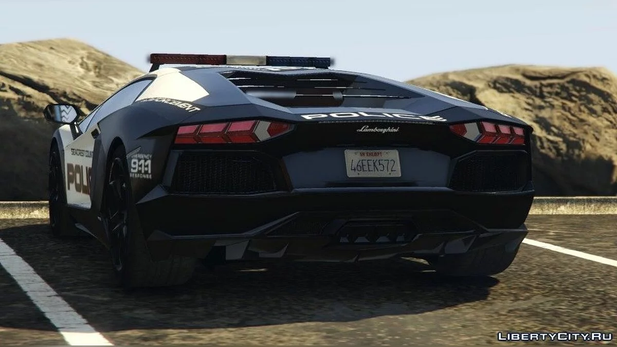 Need For Speed Hot Pursuit - Поліція Lamborghini Aventador / GTA 5