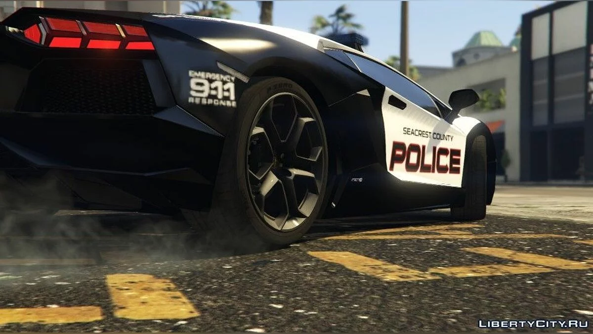 Need For Speed Hot Pursuit - Поліція Lamborghini Aventador / GTA 5
