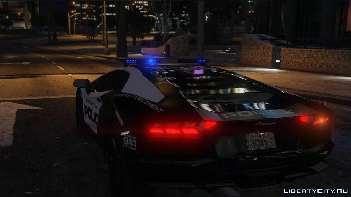 Need For Speed Hot Pursuit - Поліція Lamborghini Aventador / GTA 5