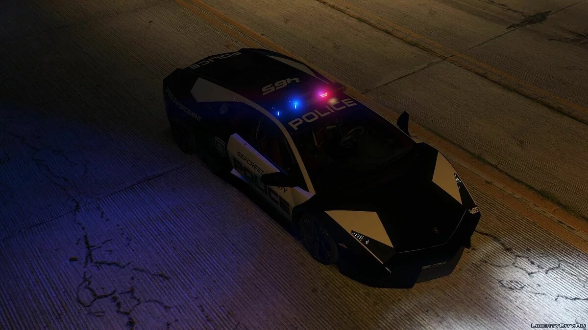 سيارة لامبورغيني ريفنتون شرطة NFS - مطاردة ساخنة + قالب / جي تي أي 5