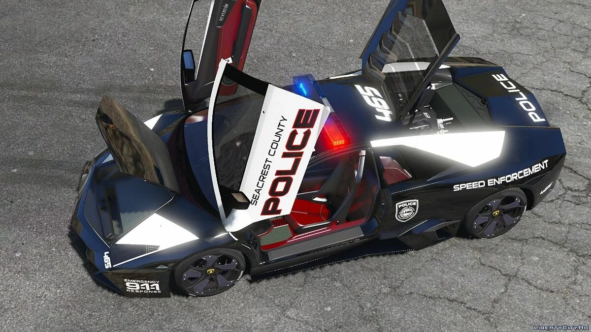 سيارة لامبورغيني ريفنتون شرطة NFS - مطاردة ساخنة + قالب / جي تي أي 5