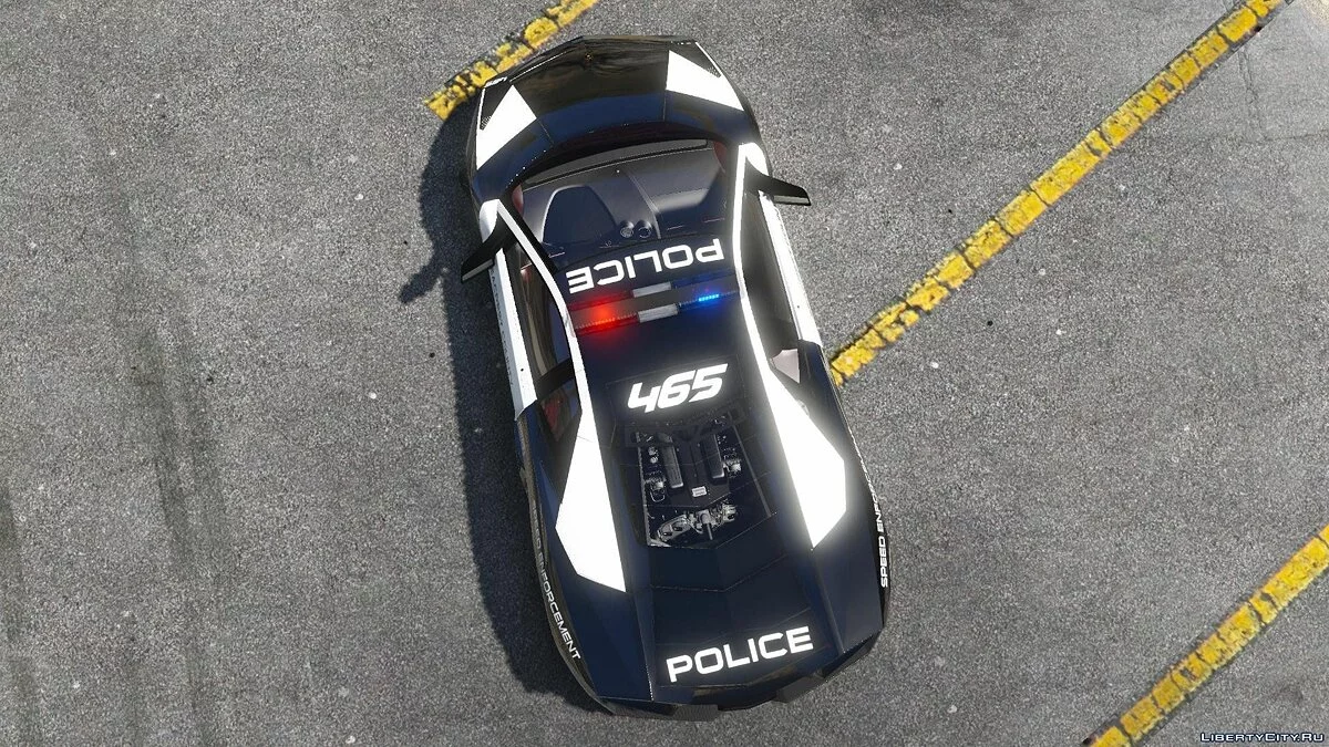سيارة لامبورغيني ريفنتون شرطة NFS - مطاردة ساخنة + قالب / جي تي أي 5
