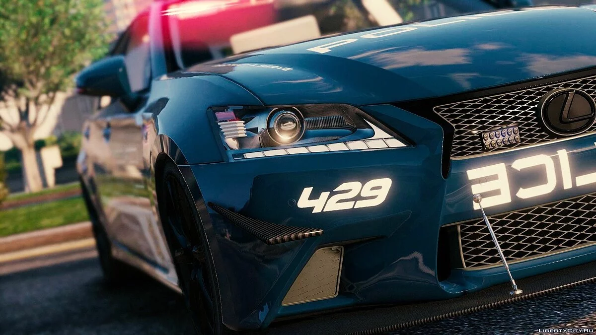 雷克萨斯 GS 350 警察 + 模板 [调校 / NFS 处理 / 声音] / GTA 5