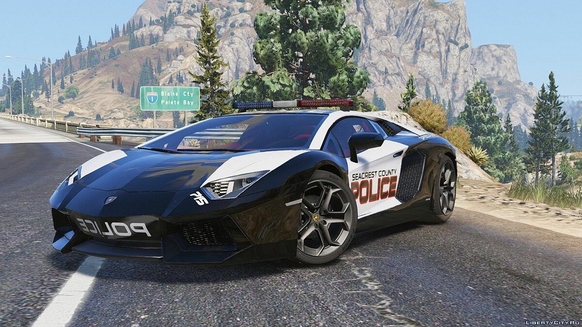 Скачать Need For Speed Hot Pursuit - Lamborghini Aventador Police.