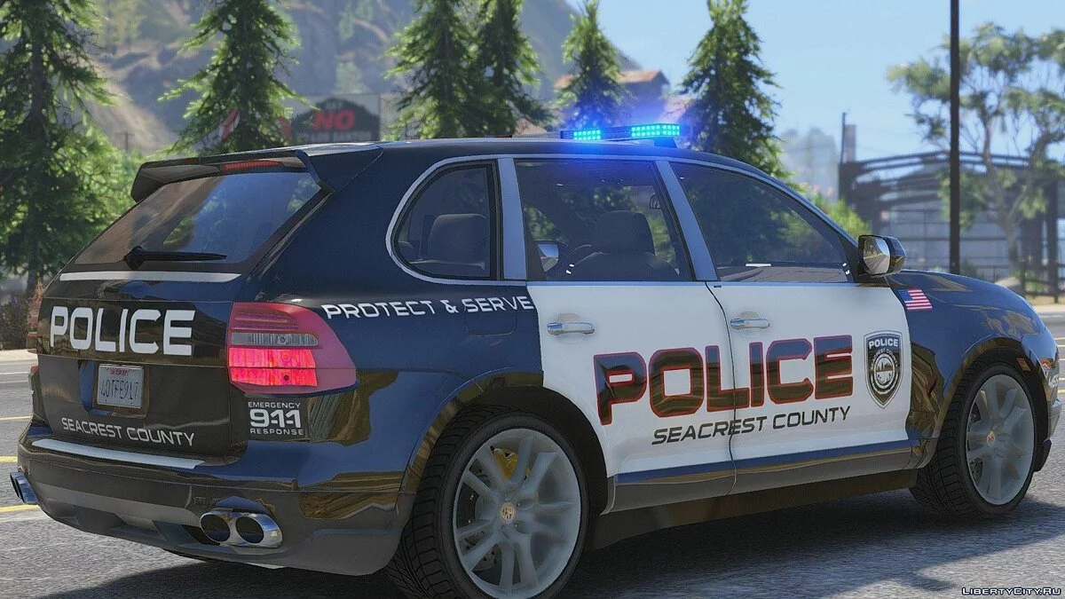 Porsche Cayenne - Need for Speed Hot Pursuit Police + Template / GTA 5