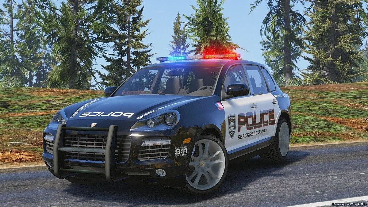 Porsche Cayenne - Need for Speed Hot Pursuit Police + Template / GTA 5