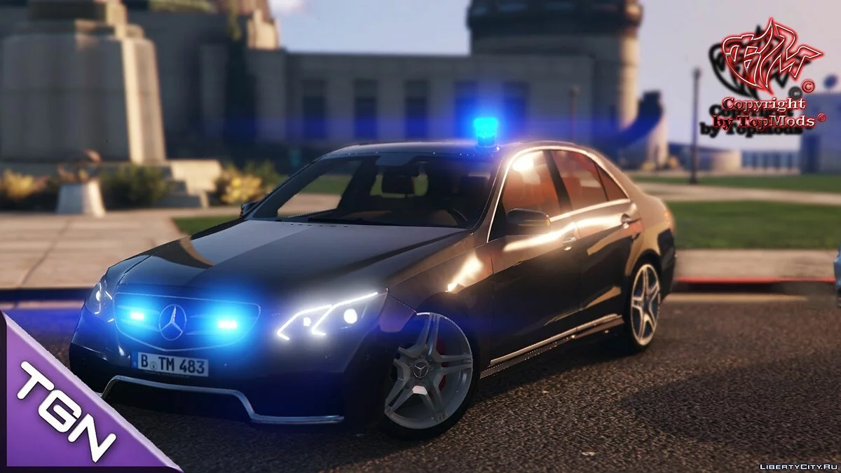 Mercedes-Benz E63 AMG Kripo Hänsch Movia LED 1.0 / GTA 5