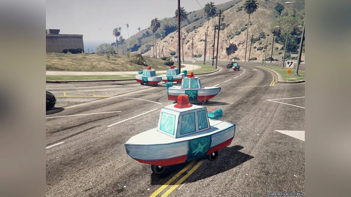 Bikini Bottom Police Boat / GTA 5