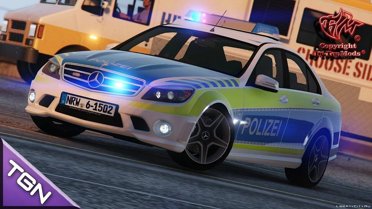 Mercedes-Benz C63 AMG Autobahnpolizei NRW 1.0 / GTA 5